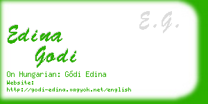 edina godi business card